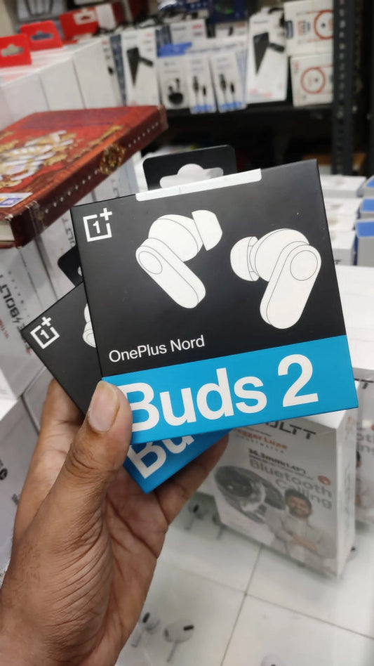 OnePlus Nord Buds 2 True Wireless in Ear Earbuds with Mic, Upto 25dB ANC 12.4mm Dynamic Titanium Drivers, Grey