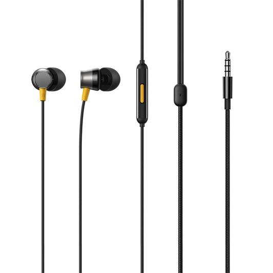 realme Buds 3 (3.5 mm) Wired Earphones with Mic (Black)(openbox)